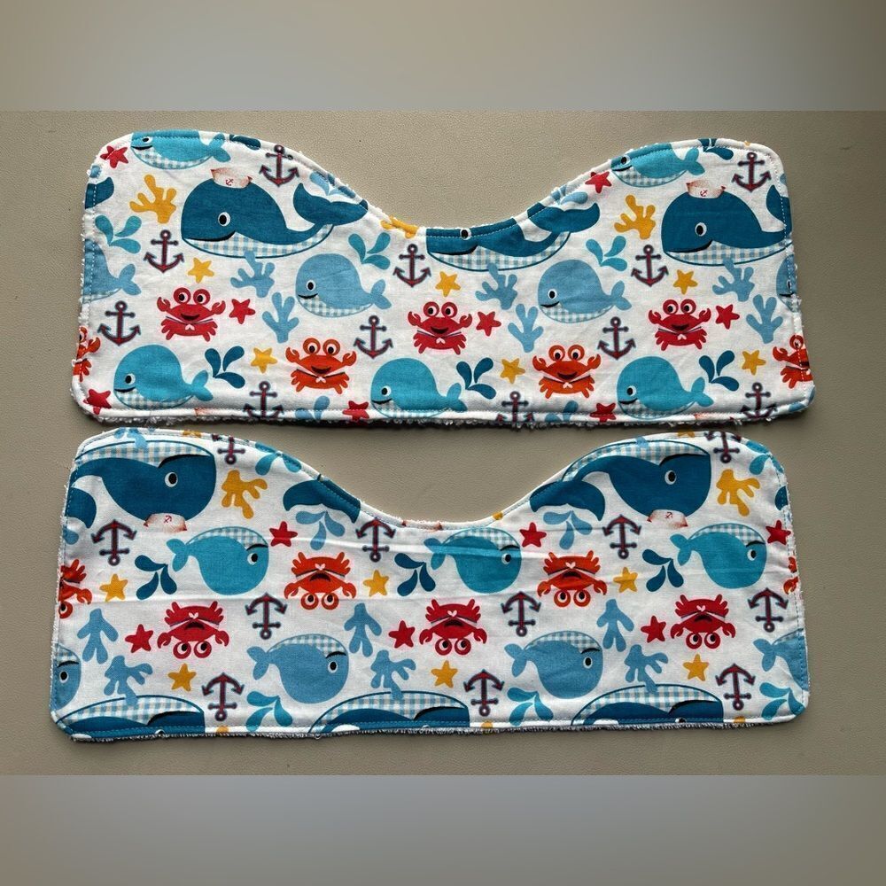 Handmade Burp cloth set